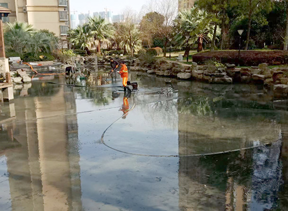 许昌景观池淤泥清理